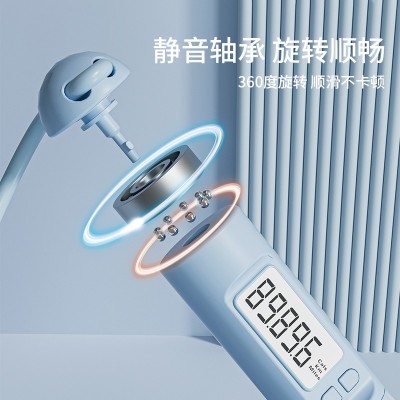 无绳跳绳健身减肥运动专用计数款女生专业重力燃脂负重球成人绳子图4