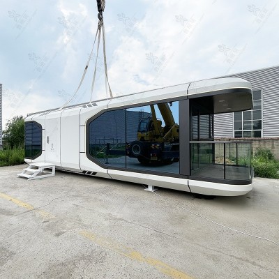 鲁班筑星空舱宾馆 可拆分移动预制房屋 户外营地观景微型诗意民宿图3