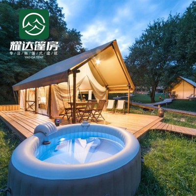 户外旅游酒店式野奢房大型网红景区露营地度假屋农家乐民宿帐篷图3