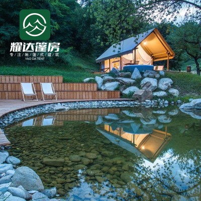 户外旅游酒店式野奢房大型网红景区露营地度假屋农家乐民宿帐篷图4