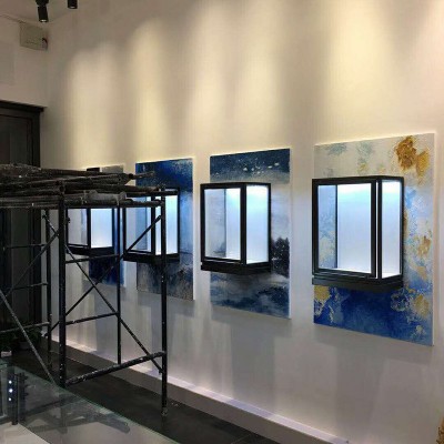 专业定制 品牌吊柜 展柜设计定做 不锈钢吊展柜 商场柜台定制图2
