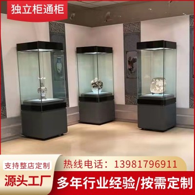 成都博物馆展柜厂家直销字画古董玉器文物展示柜独立柜柜台陈列柜