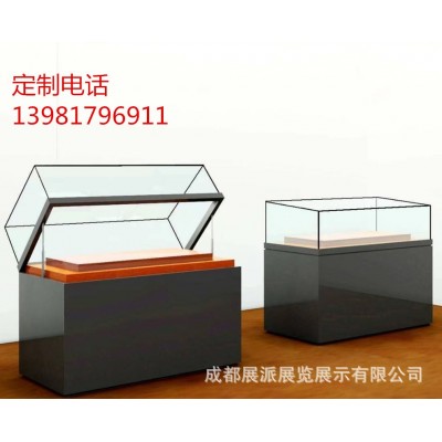 成都博物馆展示柜古董字画古玩展柜金属材质博物馆展柜文物柜台图2