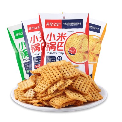 英伦之恋小米锅巴70g办公室小吃爆款网红休闲零食厂家批发小食品  1袋图5