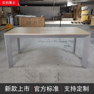 2021新款厂家自销烤漆3.6版华为手机电脑摆放陈列展示柜台体验桌图3