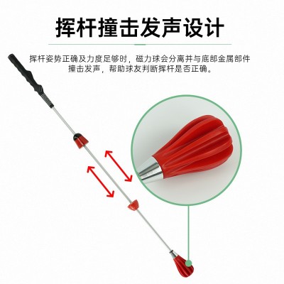 高尔夫磁性挥杆练习器臂力练习赛前热身力量训练练习器教练用品 2件图2