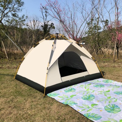 源头厂家现货批发全自动折叠式帐篷户外假双层防晒露营装备网红款 10顶图5