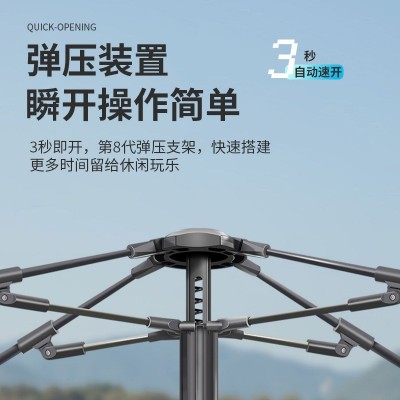皓月Air家庭全自动帐篷 免拆 3-4人户外休闲野营帐篷公园防水防晒  2顶图4