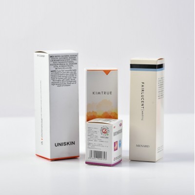 美妆化妆品包装盒瓦楞白卡纸彩盒印刷厂UV开窗产品包装盒牛皮纸盒  100PCS图3