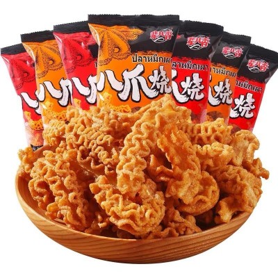 辈儿香八爪烧袋装网红爆款零食小吃锅巴怀旧休闲食品40g袋装批发图5