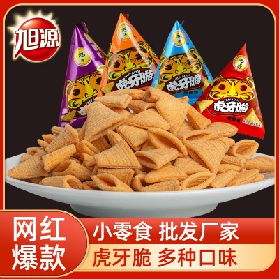 旭源虎牙脆锅巴妙脆角尖角小吃整箱休闲网红散装小零食大厂家直销图3