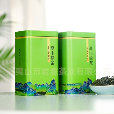 2023新茶茶叶批发一件代发明前高山云雾炒青浓香绿茶500g春茶罐装图2