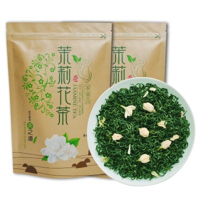 茉莉花茶叶浓香型飘雪新茶散装高山绿茶横县送礼袋装500g图5