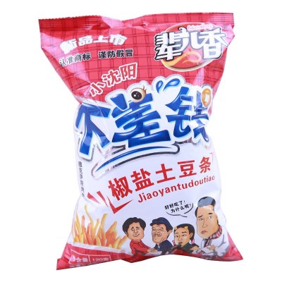 【10袋每件整箱批发】辈儿香120g不差钱椒盐土豆条薯条零食批发图5