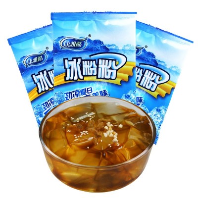 康雅酷四川冰粉粉原味40g夏季白凉粉水信玄饼奶茶冷饮店原 料批发图5