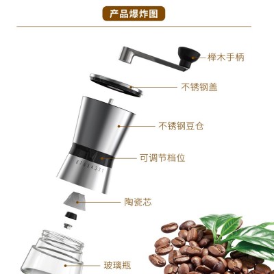 源头厂家IF设计野营户外小型便携家用手摇咖啡磨豆机咖啡 豆研磨器图3