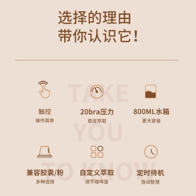 胶囊咖啡机家用小型全自动意式咖啡机办公室酒店多功能美式跨境图2