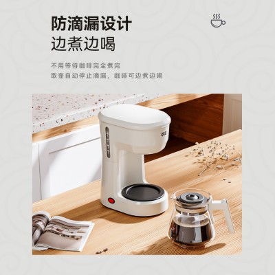 美式咖啡机家用小型全自动办公室一体机滴漏式泡茶器煮咖啡壶跨境图2
