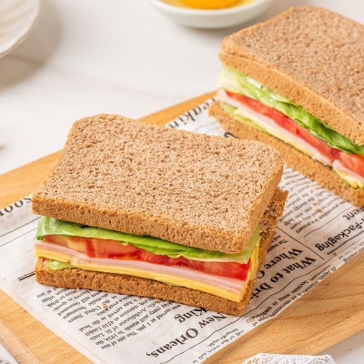袋鼠先生全麦吐司面包无蔗糖添加粗粮饱腹食品独立包装2斤装图4