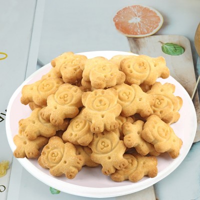 上班休闲食品早餐代餐食品零食好吃酥性饼干400g/盒 椰香小熊饼干图2