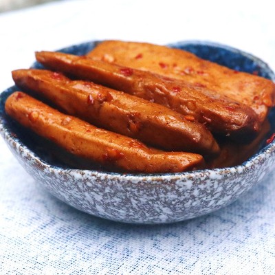 来一嘴重庆特产手磨豆干休闲零食鱼豆腐干散装独立包装批发图2