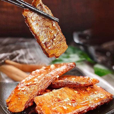 来一嘴重庆手撕素肉豆干散装素牛排辣条休闲零食多口味批发图2