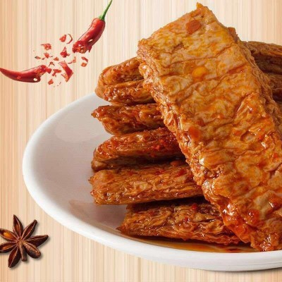 来一嘴重庆手撕素肉豆干散装素牛排辣条休闲零食多口味批发图5