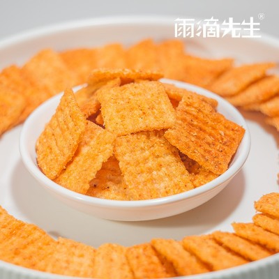 麻辣小米锅巴 5斤散装称重 超市KTV火锅店 休闲零食副食 整箱批发图3
