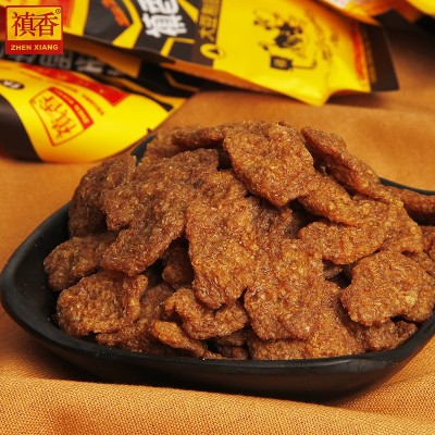 禛香肥牛18g手撕大豆素肉禛香肥牛味糊涂牛肉味怀旧宿舍零食小吃图5