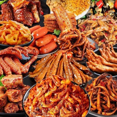网红零食大礼包麻辣卤味休闲食品混合装一箱整箱肉类荤素批发批发图5