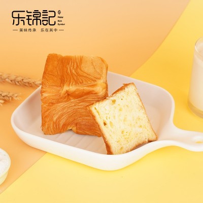 乐锦记魔方吐司面包500g整箱批发早餐面包休闲零食糕点