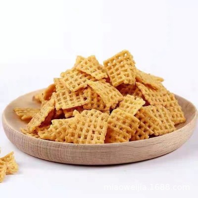 【整箱10包-60包】妙味佳米香锅巴休闲零食厂家直销散装网格锅巴图5