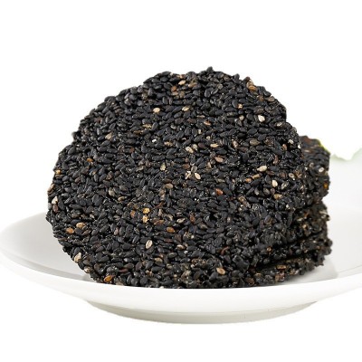 健康黑芝麻饼加工代加工孕妇营养代餐芝麻饼薄脆蛋清黑芝麻饼零食图5