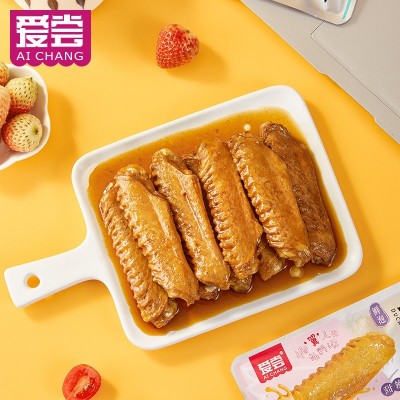 爱尝龙岩泡鸭翅休闲零食小吃福建特产卤味鸭中翅散装批发厂家直销图3