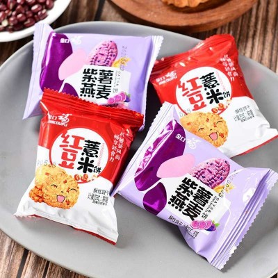 【金口福】红豆薏米代餐饼干网红早餐休闲零食抖音杂粮粗粮酥性图2