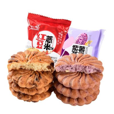 【金口福】红豆薏米代餐饼干网红早餐休闲零食抖音杂粮粗粮酥性图5