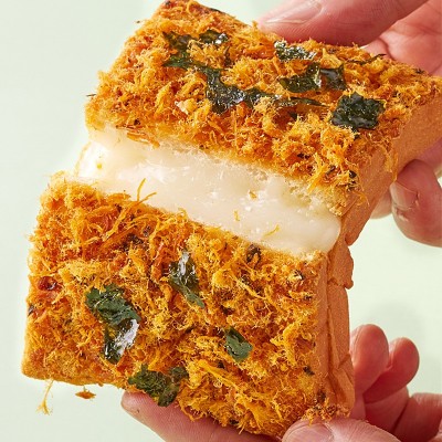 比比赞海苔肉松吐司面包整箱早餐网红解馋健康小零食小吃休闲食品图4