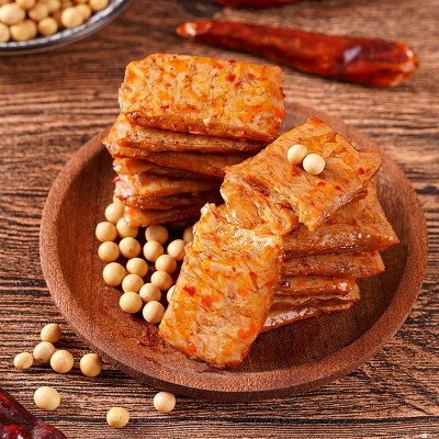 【买50包送55包】手撕素牛排休闲小零食素肉豆制品豆腐干网红辣条图4