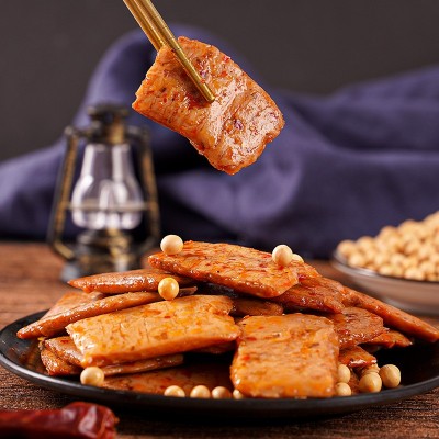 【买50包送55包】手撕素牛排休闲小零食素肉豆制品豆腐干网红辣条图3