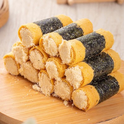 澳门特产手信传统糕点心小零食饼干批发整箱澳门福礼紫菜蛋卷225g图2