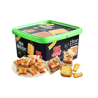 伟龙食品 伟龙饼 香葱鸡片饼干薄脆休闲零食700g 12盒/箱厂家直发图5