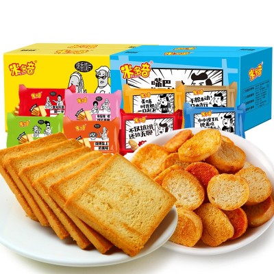 米多奇烤香馍片整箱早餐食品烤馍馒头片饼干宿舍零食批发图5