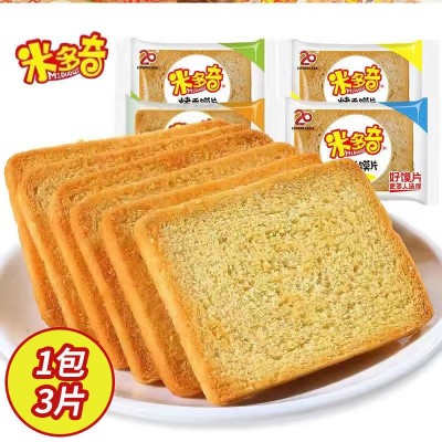 米多奇烤香馍片整箱早餐食品烤馍馒头片饼干宿舍零食批发图2