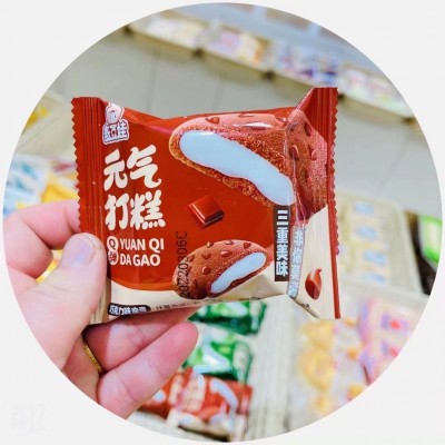 工厂批发整箱2kg元气打糕巧克力抹茶草莓味网红糕点小吃零食点心图3
