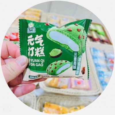 工厂批发整箱2kg元气打糕巧克力抹茶草莓味网红糕点小吃零食点心图2