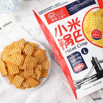 英伦之恋小米锅巴 麻辣味锅巴牛肉味大包网红锅巴休闲零 食批发图2
