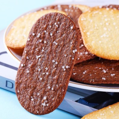 厂家直销代发】椰奶薄脆饼干超薄零食休闲食品巧克力椰香经典整箱图4