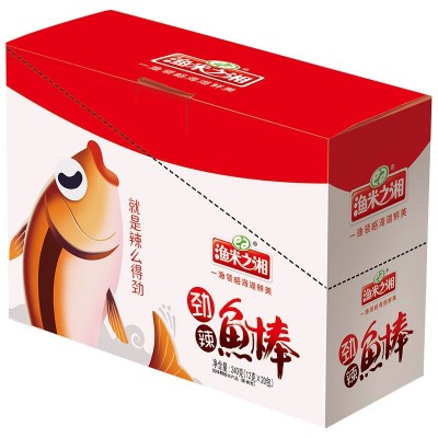 小鱼仔盒装 渔米之湘鱼仔240g/盒 12g*20包 两箱起批六种口味可混图5