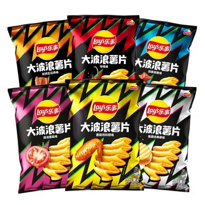 乐事薯片大波浪70克烤翅原味辛辣便宜批发商超同款办公室零食小吃图4