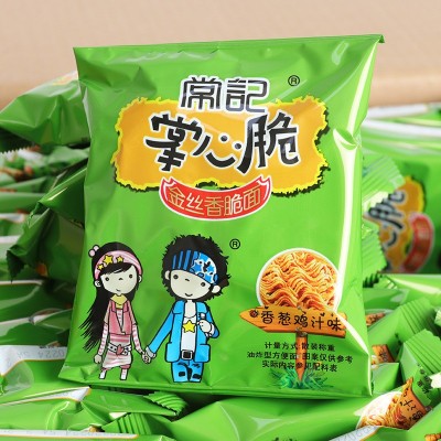 常记掌心脆156包/箱干脆面香脆面干吃面方便面点心面休闲零食批发图2